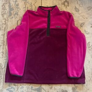Columbia women’s Benton Springs half-snap pullover, size 3XL